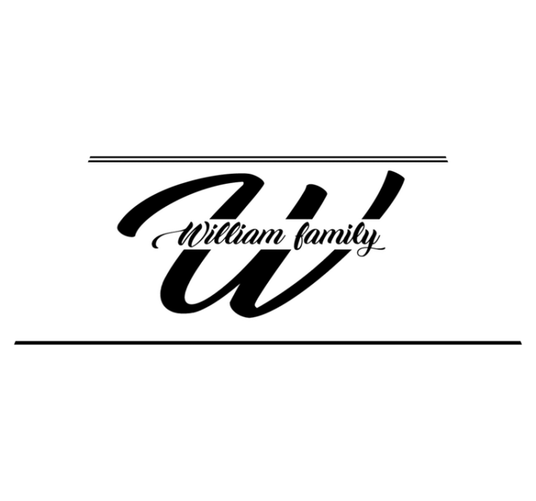 Alfombra vinílica recibidor inicial y nombre de la familia - TenVinilo