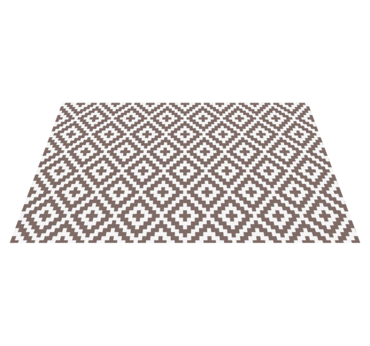 Alfombra vinílica cocina diamantes grises geométricos - TenVinilo