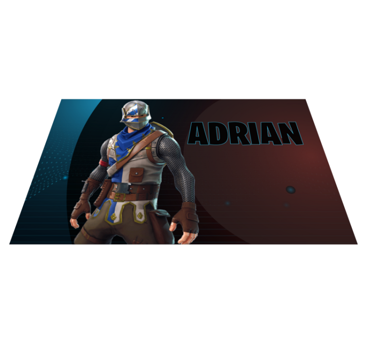 Alfombra vinílica dormitorio Chico enmascarado de videojuego - TenVinilo