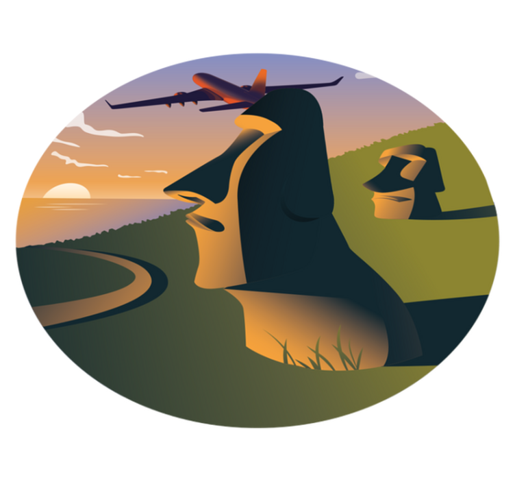 Fly to chile nature alfombra de vinilo - TenVinilo