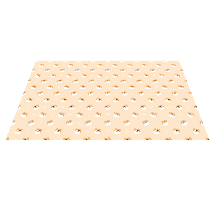 Alfombra vinílica animales lindas caras de perros - TenVinilo