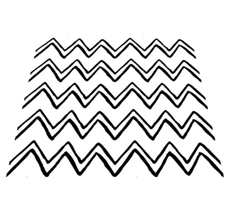Alfombra vinílica rayas motivo en zigzag - TenVinilo