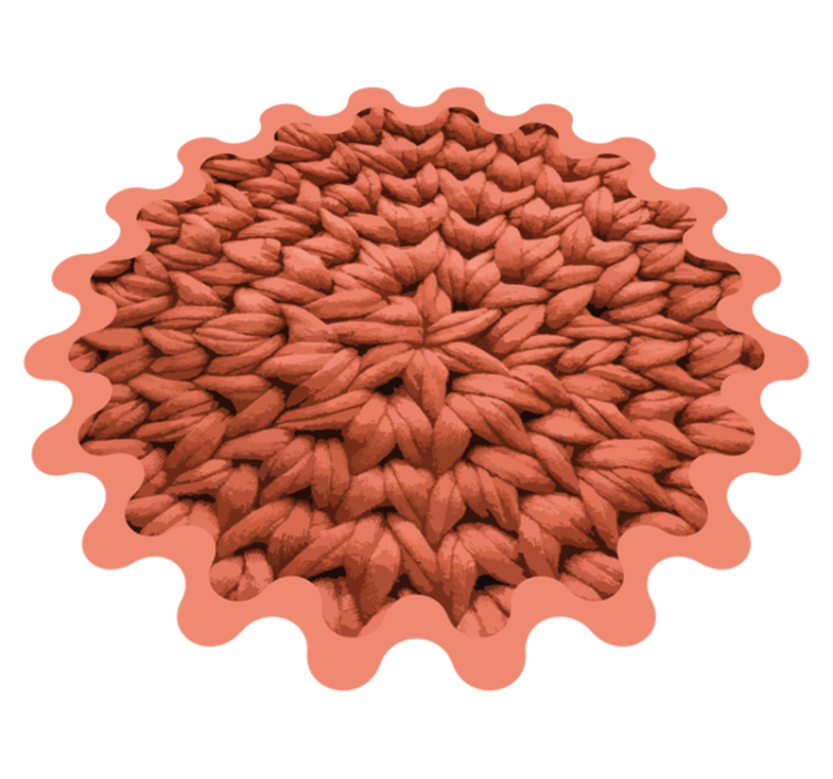 Alfombra vinílica naturaleza motivo de hoja - TenVinilo