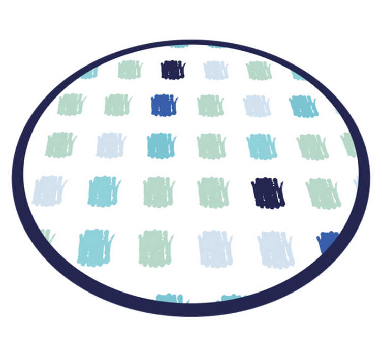 Alfombra vinílica nórdica Trazos de pintura en diferentes tonos d - TenVinilo