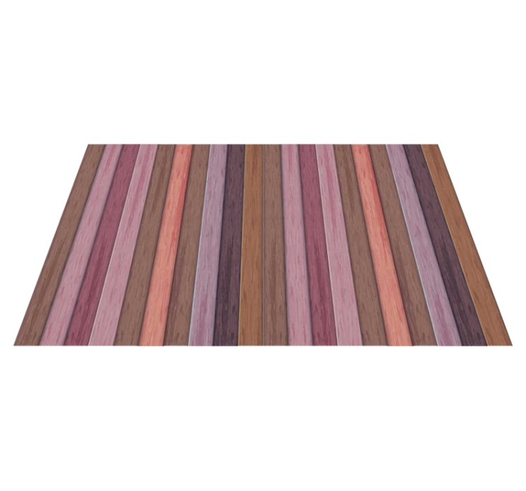 Alfombra vinílica imitación madera rayas verticales moradas - TenVinilo