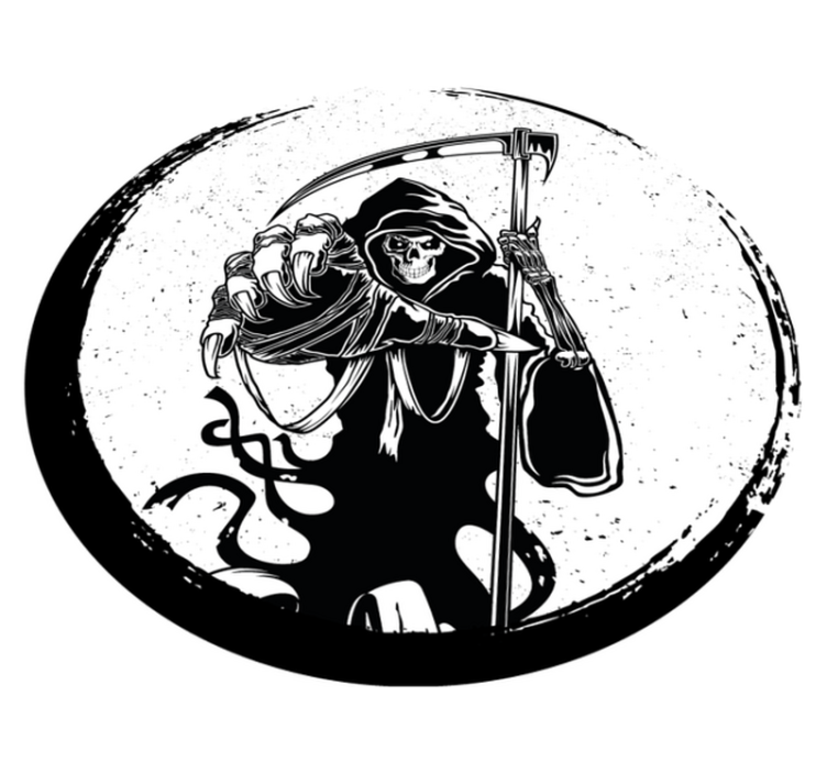 Alfombra vinílica Halloween vinilo original silueta malvada - TenVinilo