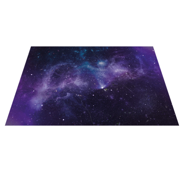 Alfombra vinílica estrellas escena de galaxia cósmica - TenVinilo