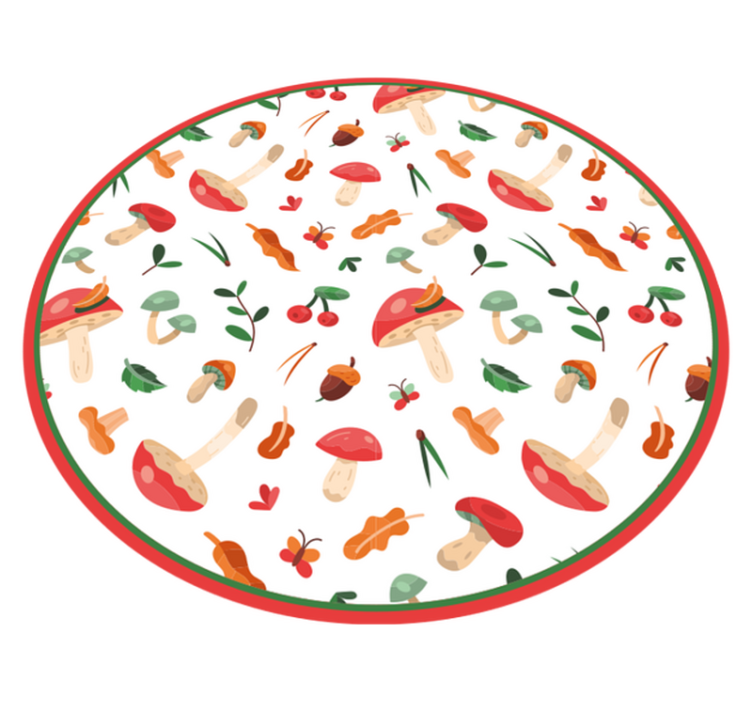 Alfombra vinílica flores motivo floral de setas - TenVinilo