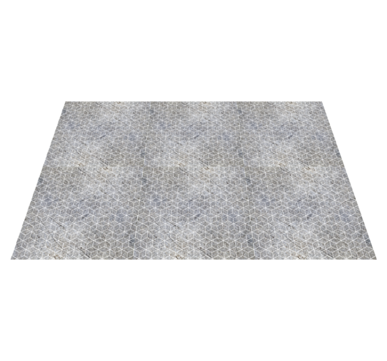 Alfombra vinílica imitación piedra con patrón geométrico - TenVinilo