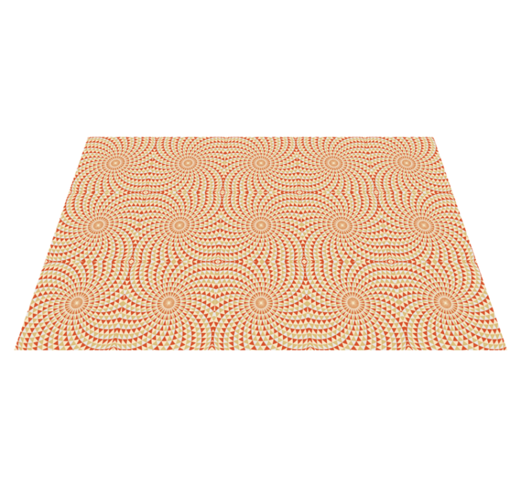 Alfombra vinílica mandala detalle del patrón mandala - TenVinilo