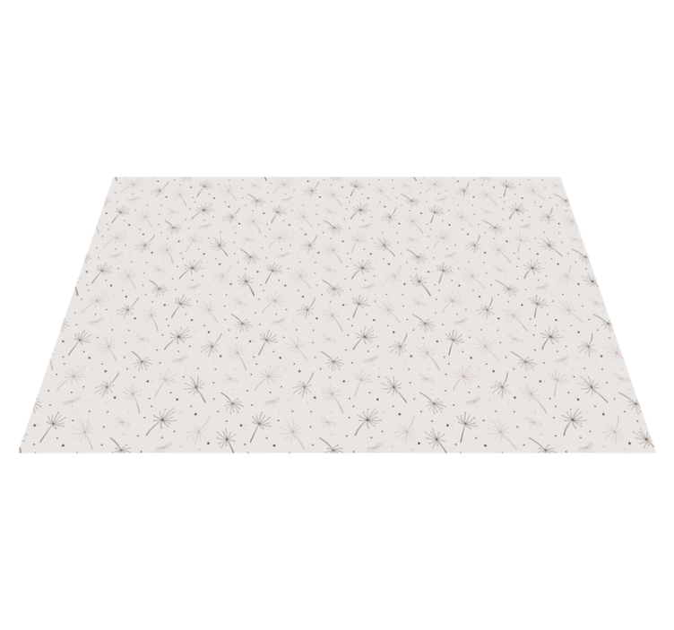 Alfombra vinílica flores patrón de diente de león - TenVinilo