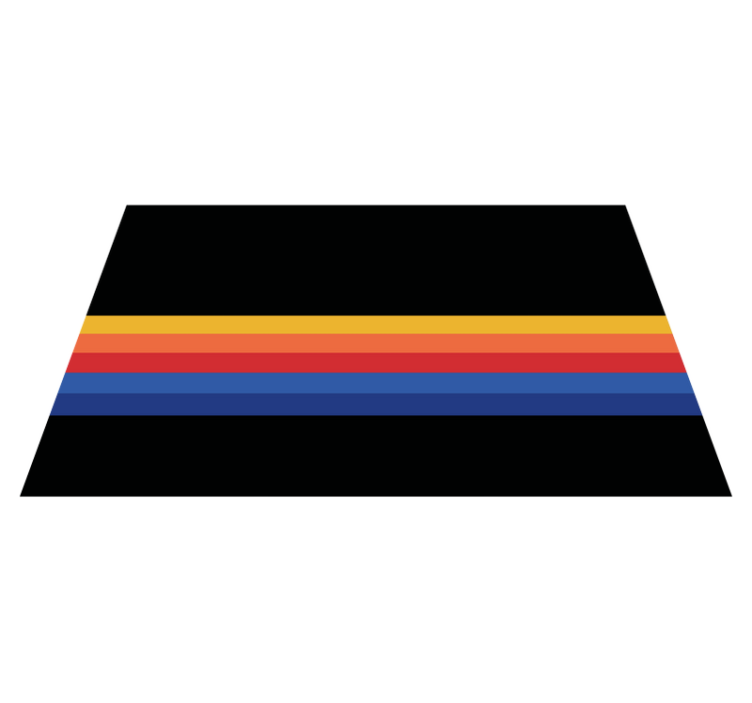 Alfombra de vinilo de rayas acento a rayas minimalista - TenVinilo