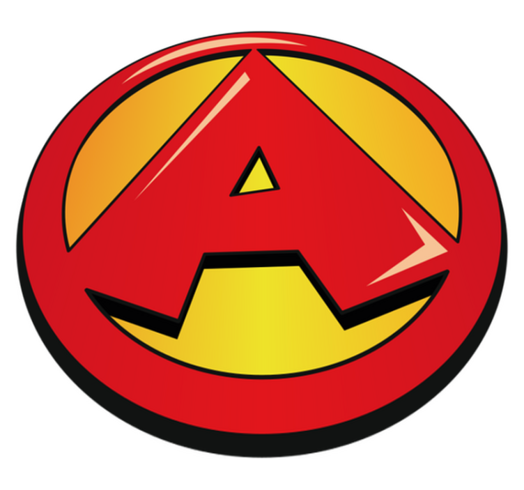 Alfombra vinílica infantil Súper letra inicial - TenVinilo