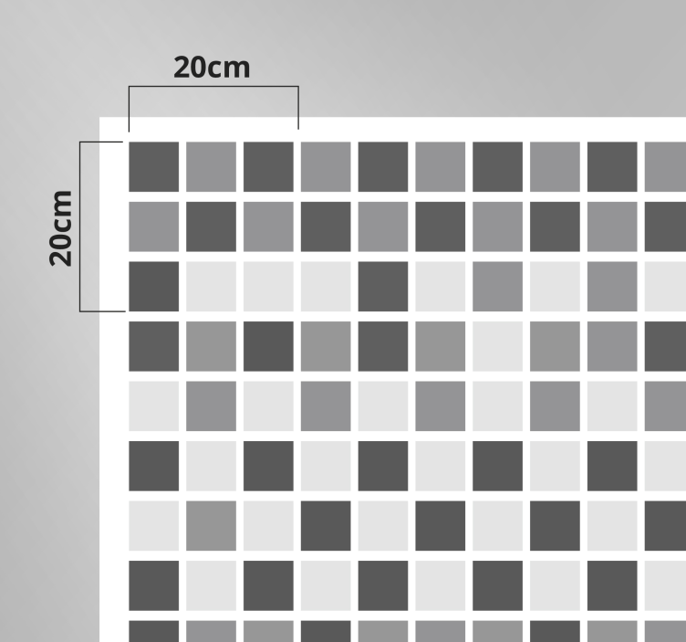 Alfombra vinílica baño tonos grises - TenVinilo