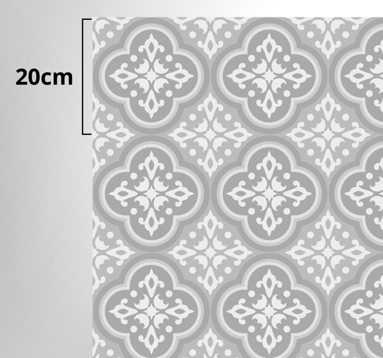 Alfombra vinílica hidráulica simetría estampada - TenVinilo