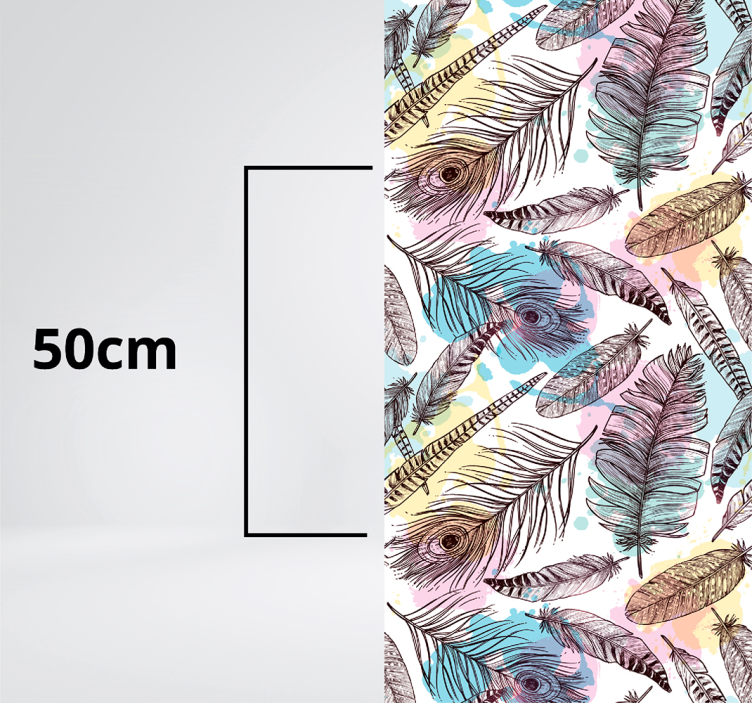 Alfombra vinílica animal print Plumas de ave - TenVinilo