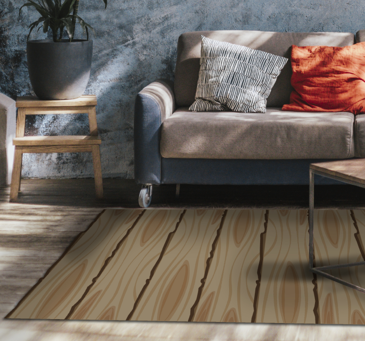 Alfombra vinílica con textura de madera - TenVinilo