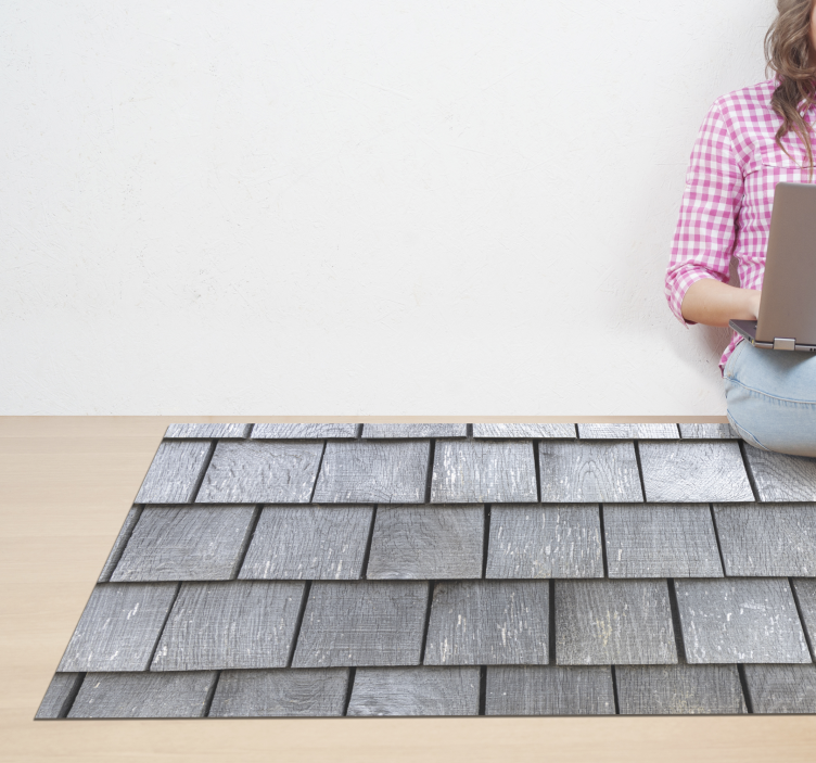 Alfombra vinílica textura tablon madera vintage - TenVinilo