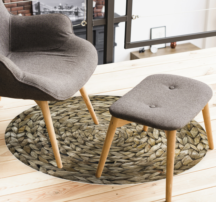 Alfombras vinílica vintage imitación cuerdas - TenVinilo