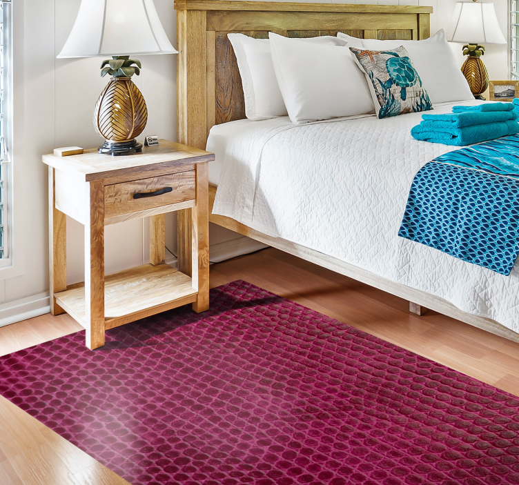 Alfombra vinílica animal print tela carmesí texturizada - TenVinilo