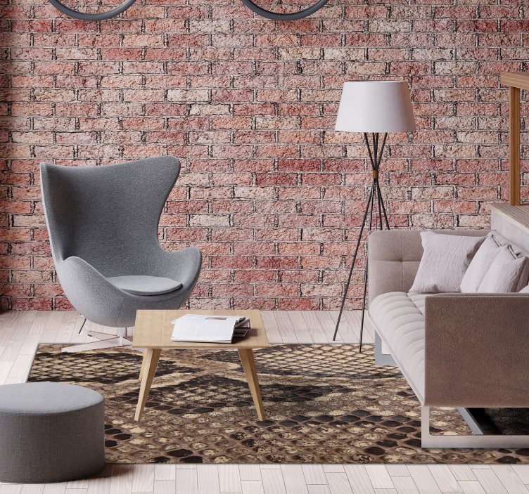 Alfombra vinílica Animal Print serpiente - TenVinilo