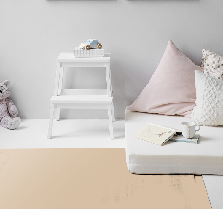 Alfombra vinílica beige superficie beige neutro - TenVinilo