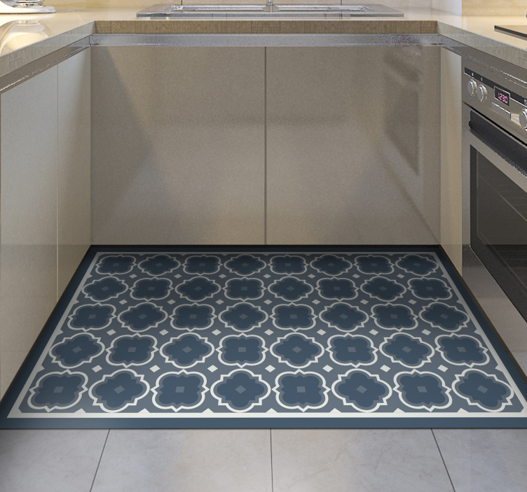 Alfombra vinílica cocina azulejos decorativos - TenVinilo