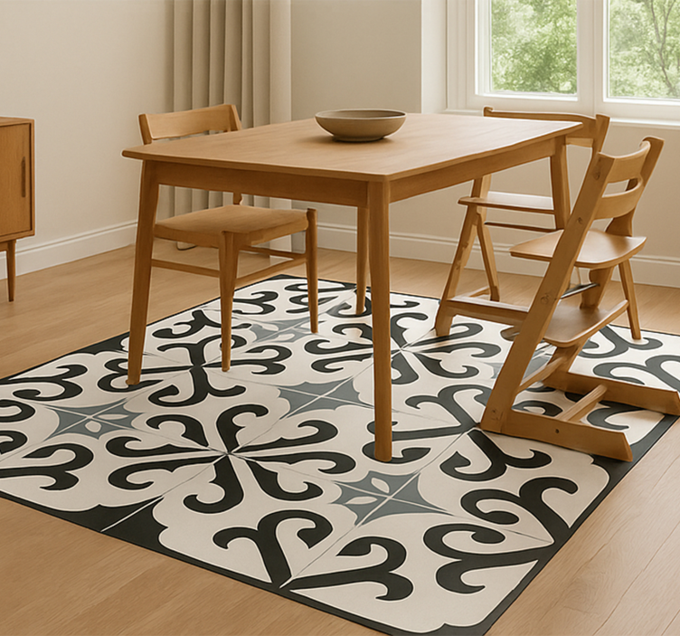 Alfombra vinílica comedor stokke tripp trapp - TenVinilo