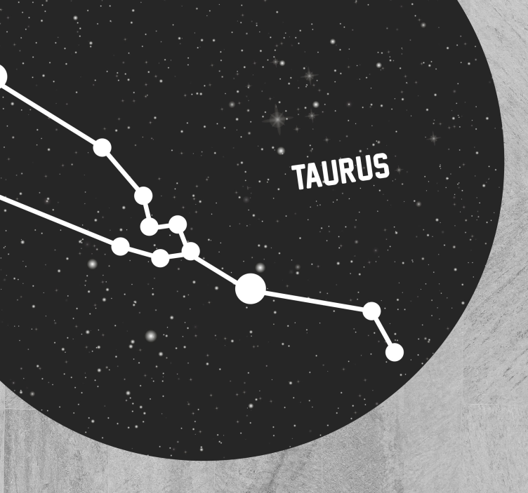 Alfombra vinílica estrellas constelación de tauro - TenVinilo