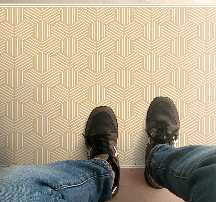 Alfombra vinílica geométrica elegancia en espiga - TenVinilo