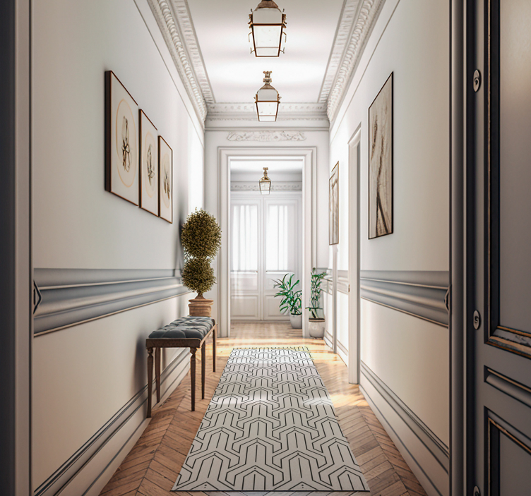 Alfombra de vinilo geométrica patrón geométricoPatrón geométrico - TenVinilo