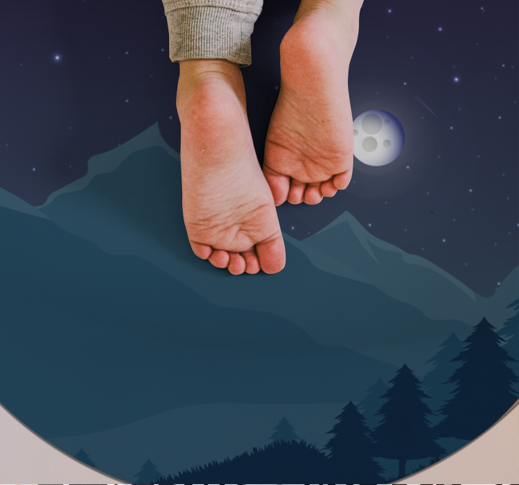 Alfombra vinílica dormitorio cielo nocturno - TenVinilo