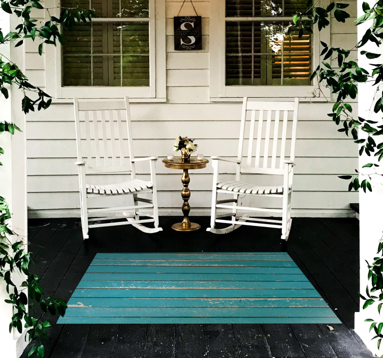 Alfombra vinílica imitación madera tablón desgastado - TenVinilo