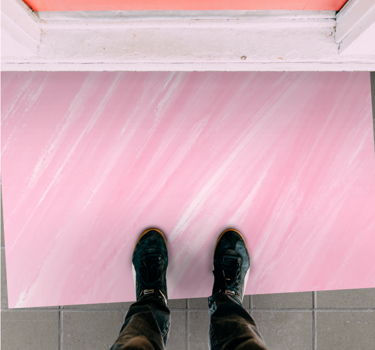 Alfombra vinílica rosa mármol rosado suave - TenVinilo