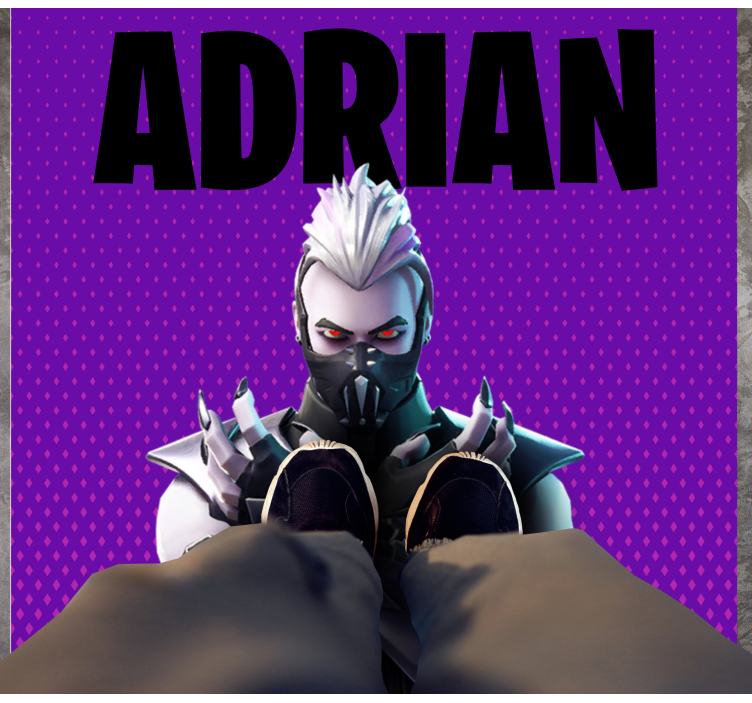 Alfombra vinílica juvenil nombre de juego personalizable - TenVinilo