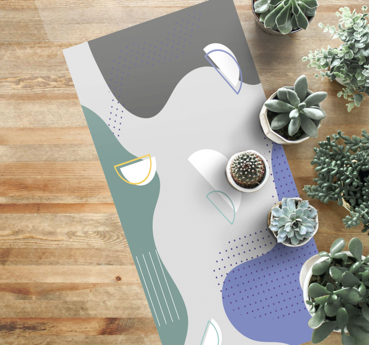 Alfombra vinílica minimalista diseño minimalista abstracto - TenVinilo