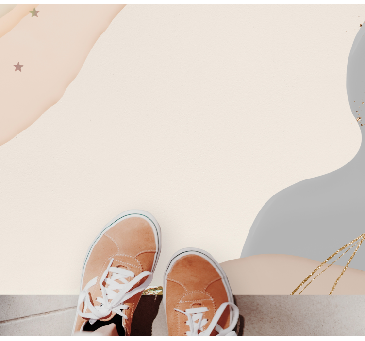 Alfombra vinílica minimalista ondas suaves abstractas - TenVinilo