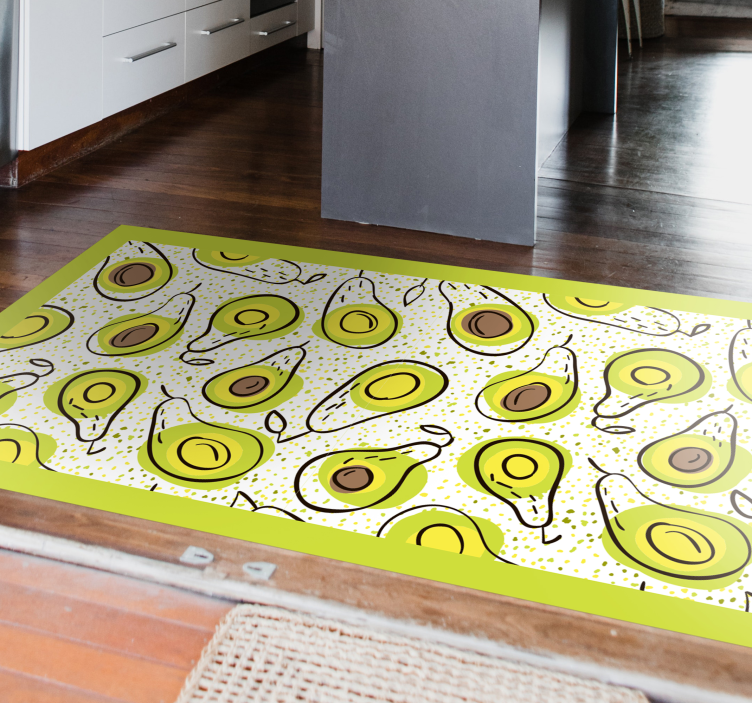 Alfombra vinílica cocina delicias de aguacate - TenVinilo