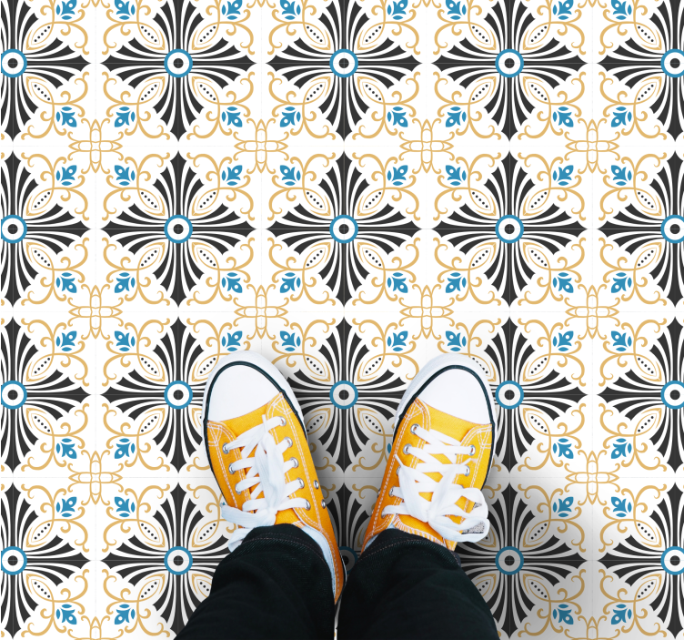 Alfombra vinílica mosaico sofisticado estilo mosaico - TenVinilo