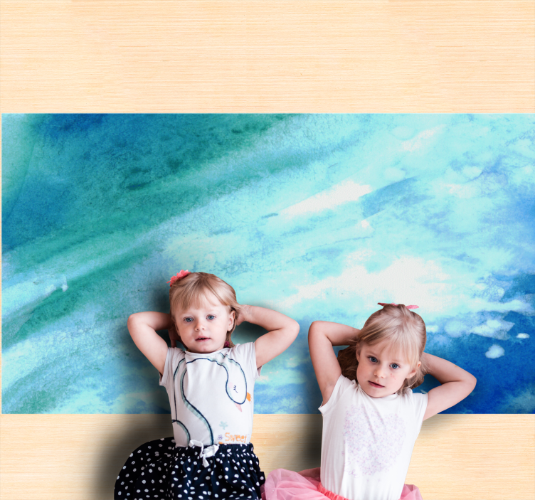 Alfombra vinílica imitación flujo abstracto de agua - TenVinilo