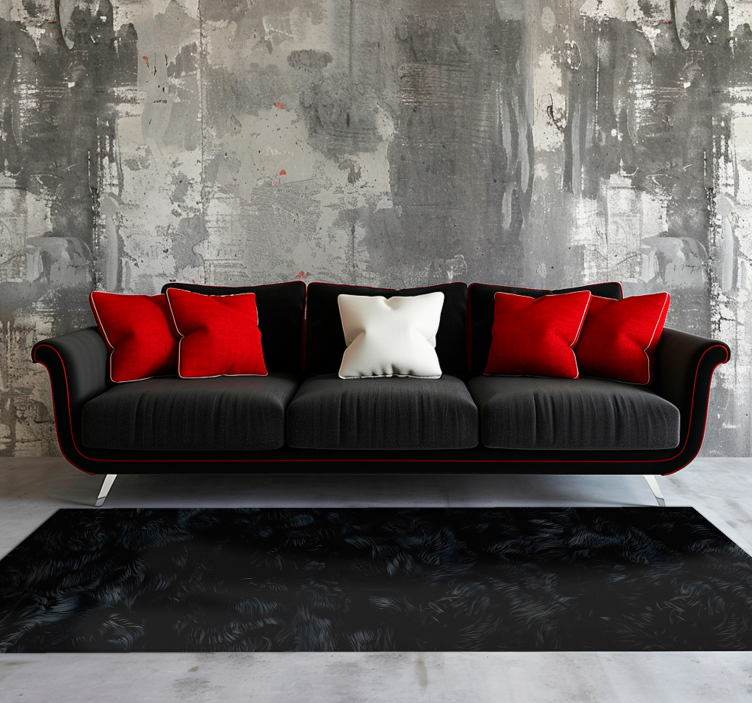 Alfombra vinílica negra efecto combustible - TenVinilo