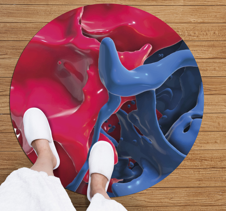 Alfombra vinílica textura corriente de color abstracta - TenVinilo