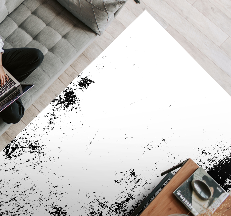 Alfombra vinílica textura estilo grunge contrastante - TenVinilo