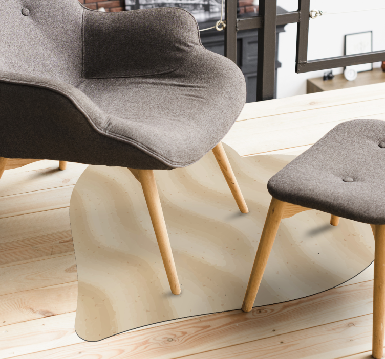 Alfombra vinílica textura forma de corazón ondulado - TenVinilo