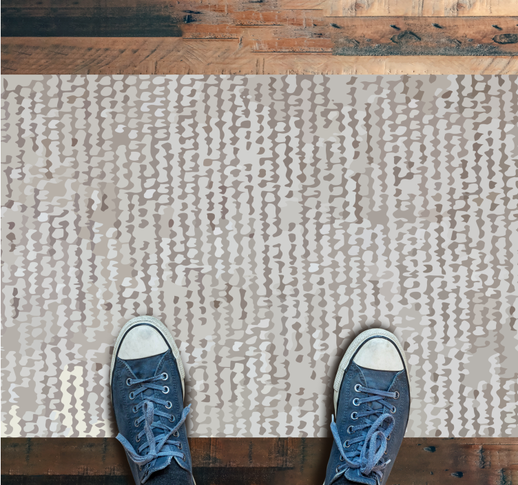 Alfombra vinílica dormitorio patrón neutro suave - TenVinilo