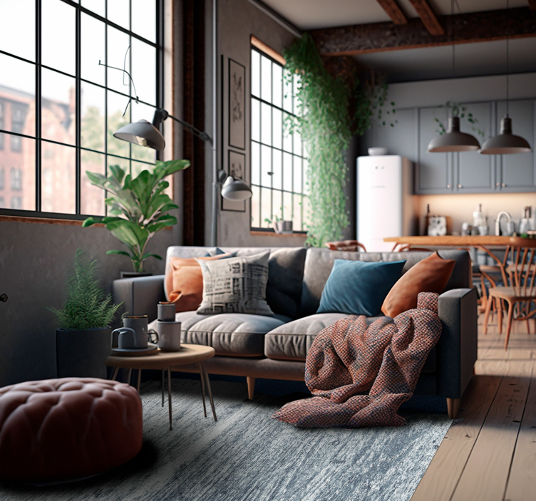 Alfombra de vinilo textura piedra efecto cemento a rayas: Es un e - TenVinilo