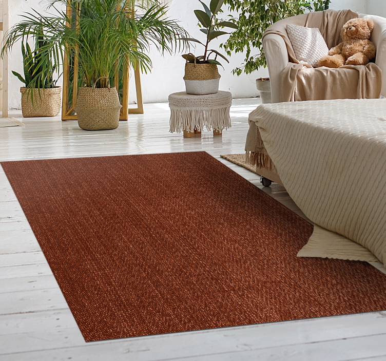 Alfombra vinílica marrón textura - TenVinilo