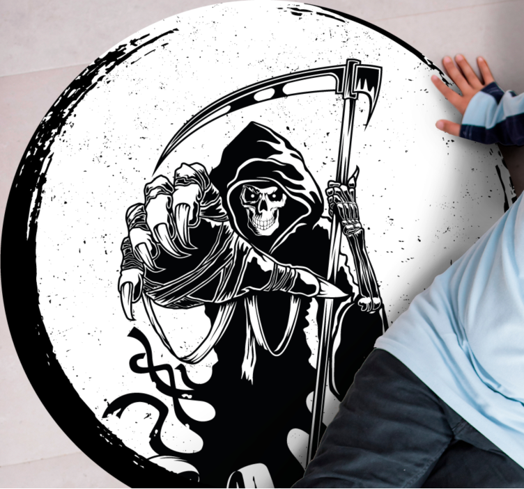 Alfombra vinílica Halloween vinilo original silueta malvada - TenVinilo