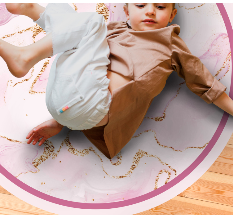 Alfombra vinílica textura Mármol de oro rosa - TenVinilo