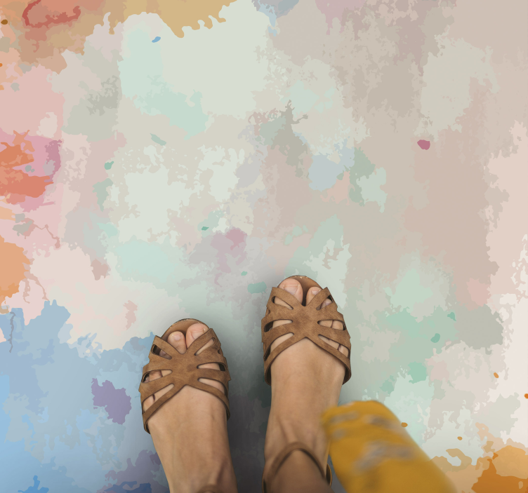 Alfombras vinílicas modernas Alfombra pippa abstracta - TenVinilo